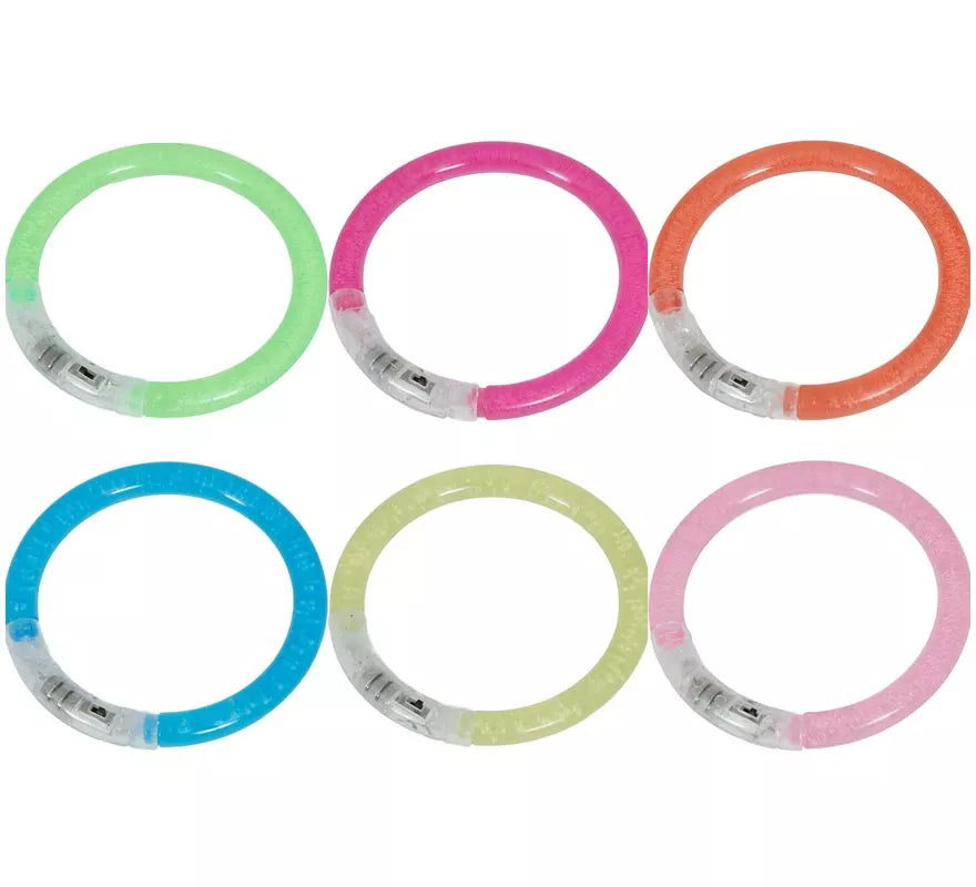 Translation missing: it.Pack de 4 Pulseras Led de 8 cm en colores surtidos