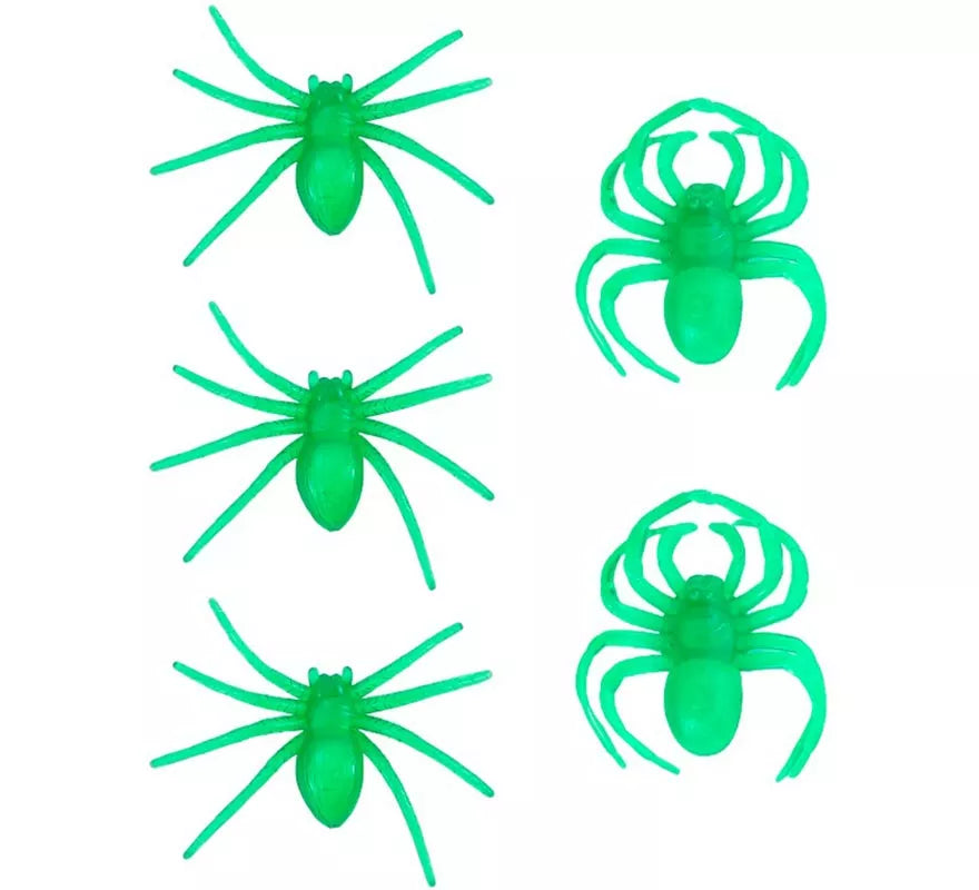 Pack de 5 Arañas Fluorescentes