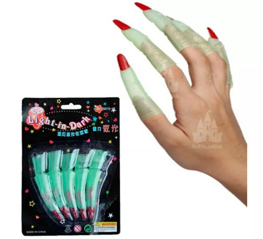 Translation missing: it.Pack de 5 Fundas de Uñas de Bruja Fluorescente