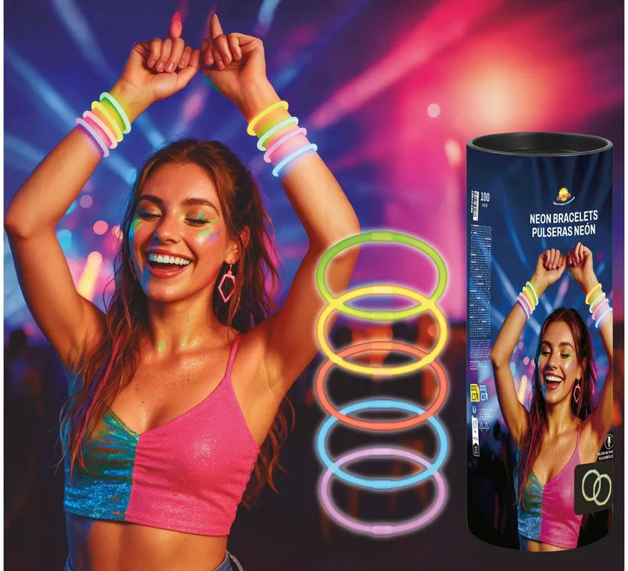 Translation missing: it.Pack de 50 Pulseras de Luz Neón