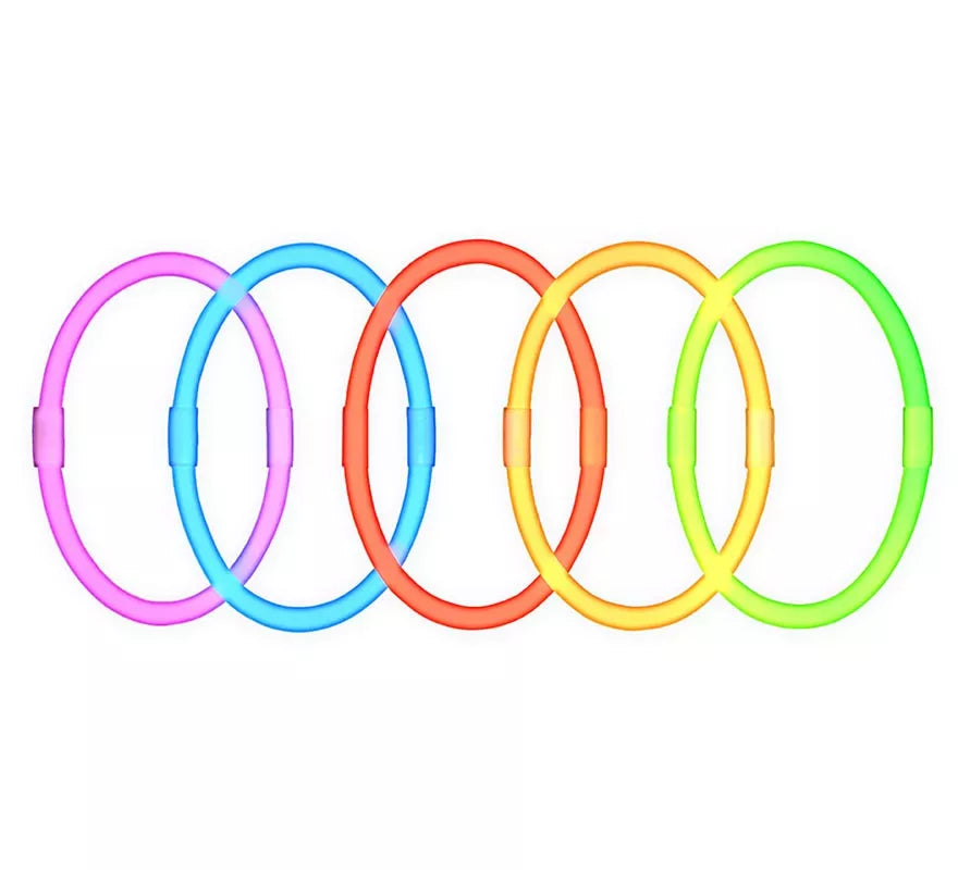 Pack de 50 Pulseras de Luz Neón