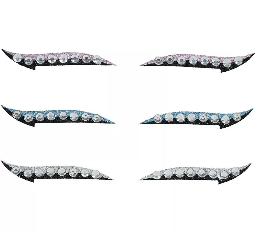 Translation missing: it.Pack de 6 Adhesivos Delineadores de Ojos con Pedrería