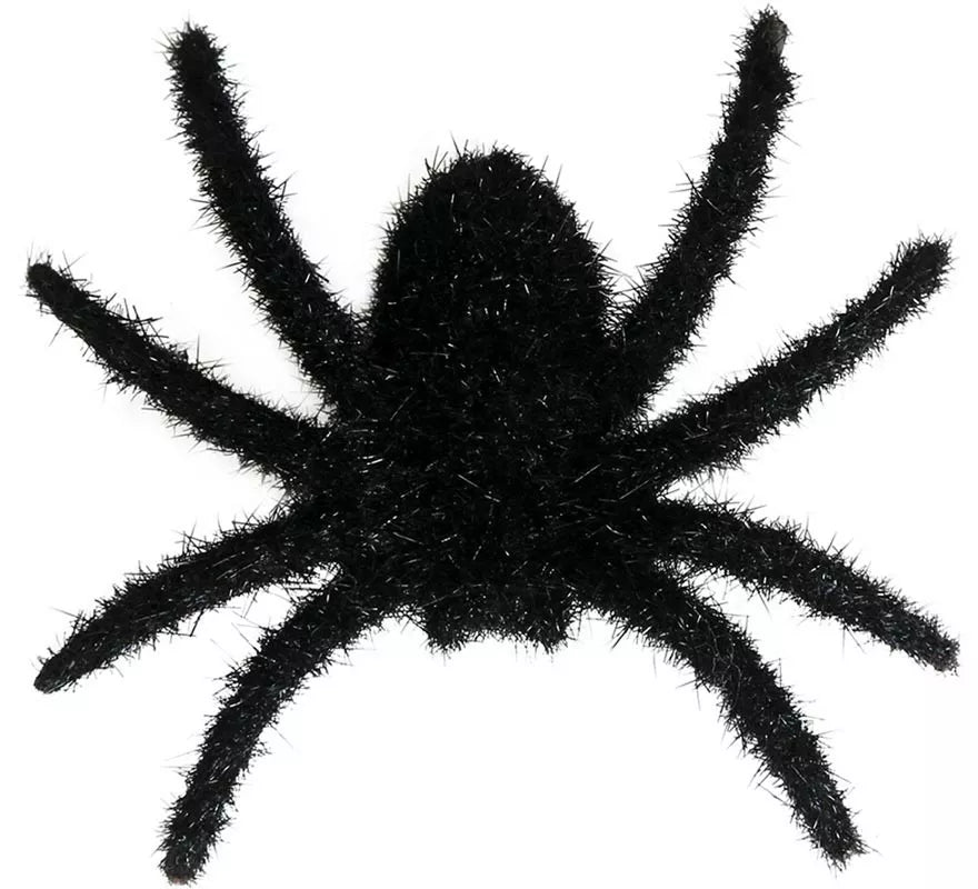 Translation missing: es.Pack de 6 Arañas Peludas Negras 6 cm
