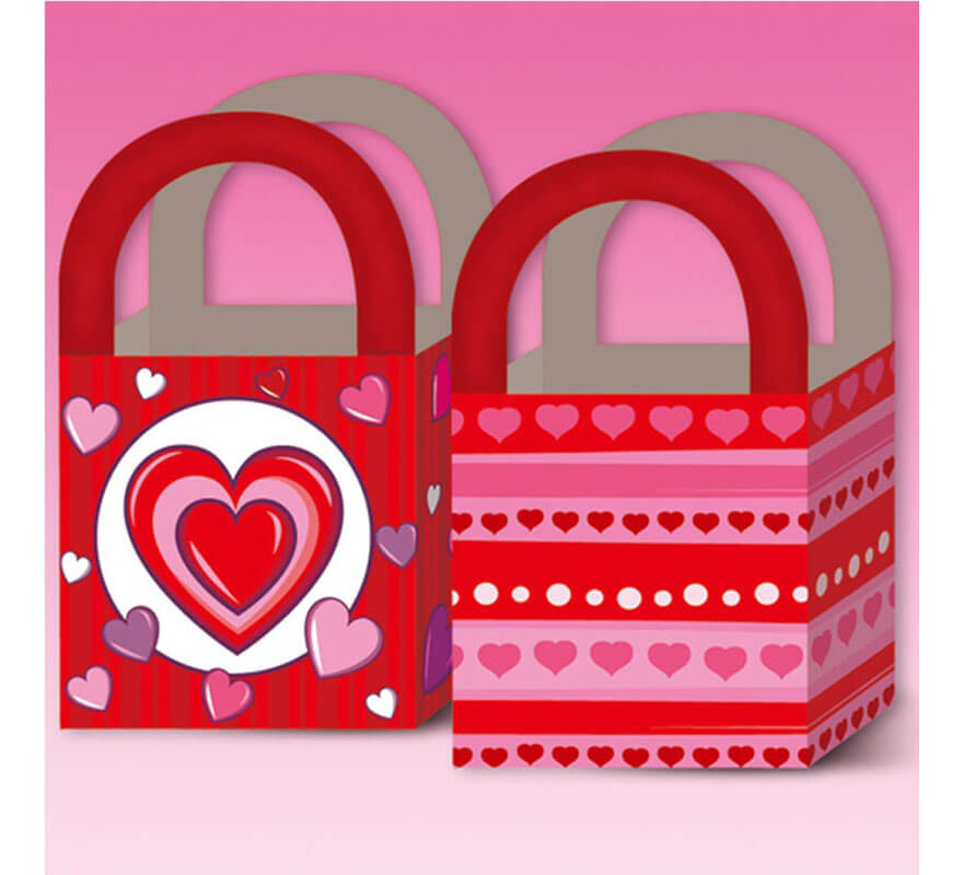 Translation missing: it.Pack de 6 Bolsas de regalo de Corazones de 18x12 cm