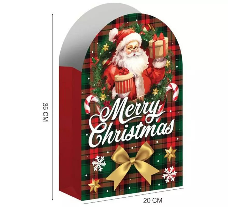 Translation missing: es.Pack de 6 Bolsas para Caramelos Papá Noel de papel de 16,5x11 cm