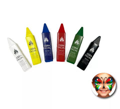 Confezione da 6 cere viso piatte Fx