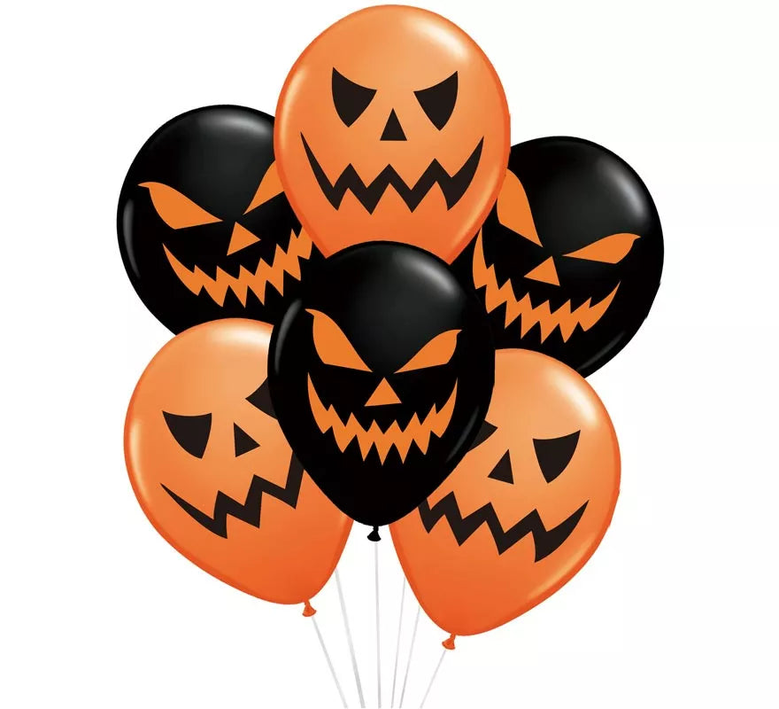 Translation missing: it.Pack de 6 Globos Calabaza Surtidos