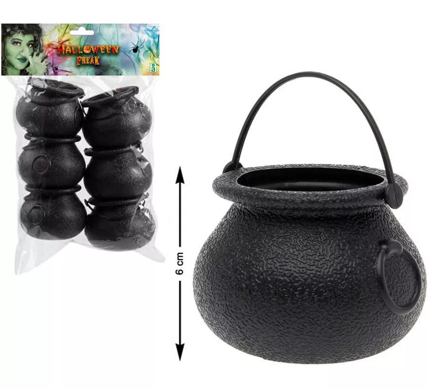 Translation missing: it.Pack de 6 Ollas de Brujas de 6 cm