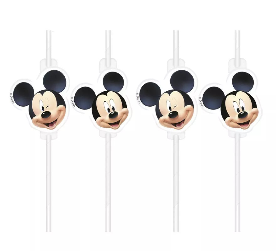 Translation missing: it.Pack de 6 Pajitas de Mickey Mouse de papel