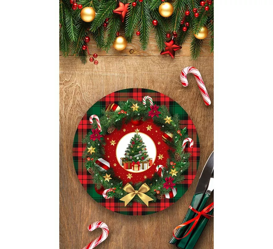 Translation missing: it.Pack de 6 Platos Árbol de Navidad de 23 cm