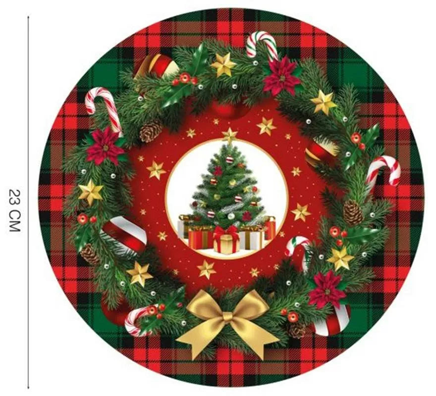 Translation missing: it.Pack de 6 Platos Árbol de Navidad de 23 cm