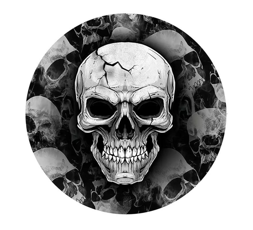 Translation missing: it.Pack de 6 Platos Calavera Temible de 23 cm