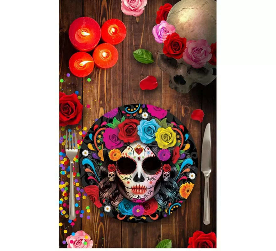 Translation missing: it.Pack de 6 Platos Catrina colorida de 23 cm