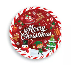 Confezione da 6 Piatti Merry Christmas da 23 cm