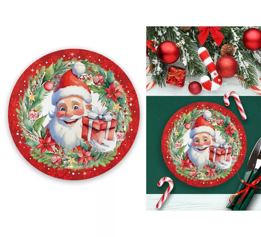 Translation missing: it.Pack de 6 Platos de Papá Noel de 23 cm
