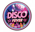Pack de 6 Platos Disco Fever de 23 cm