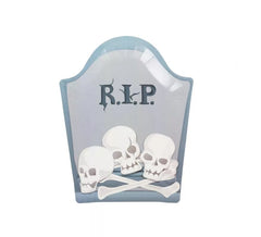 Confezione da 6 Piatti in Carta Tombstone 21x26 cm