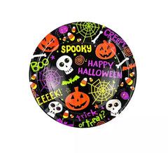 Pack de 6 Platos Spooky Halloween Print de 23 cm