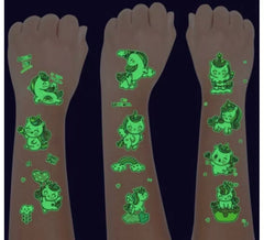 Pack de 6 Tatuajes Luminiscentes de Unicornios