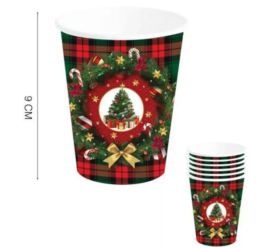 Translation missing: it.Pack de 6 Vasos Árbol de Navidad de 240 ml