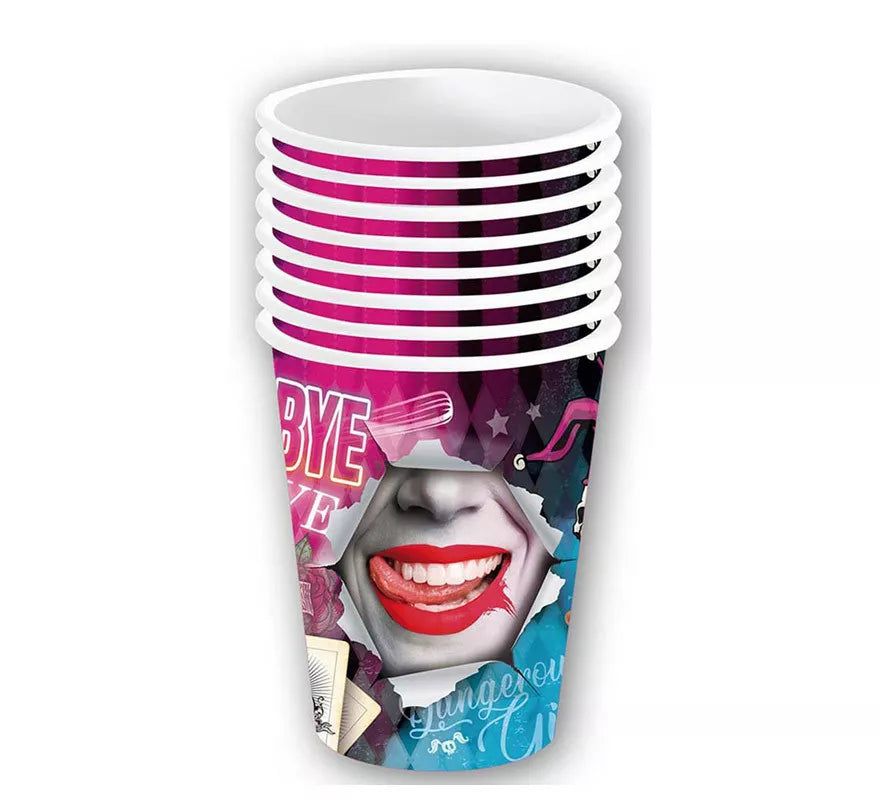 Translation missing: it.Pack de 6 Vasos Arlequina Peligrosa de 240 ml (9 cm)