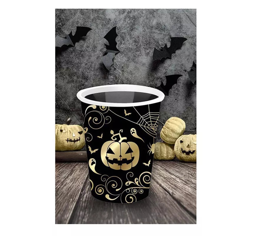 Translation missing: it.Pack de 6 Vasos Calabaza Oro de 240 ml (9 cm)