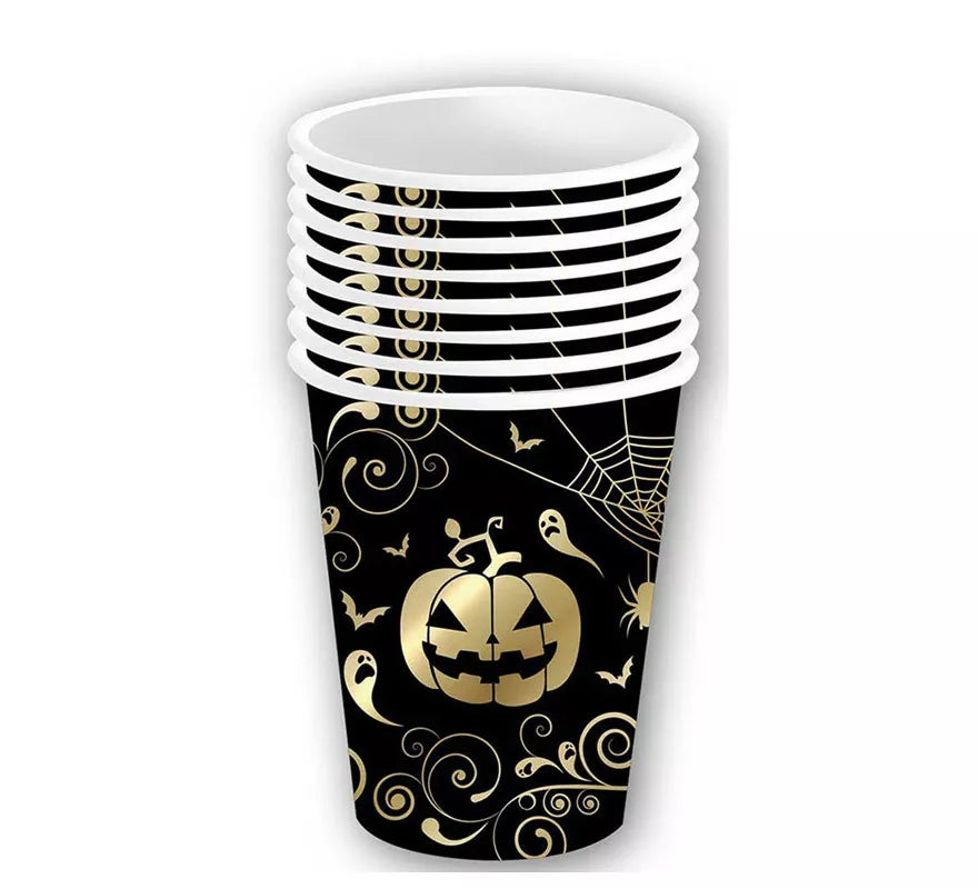 Translation missing: it.Pack de 6 Vasos Calabaza Oro de 240 ml (9 cm)