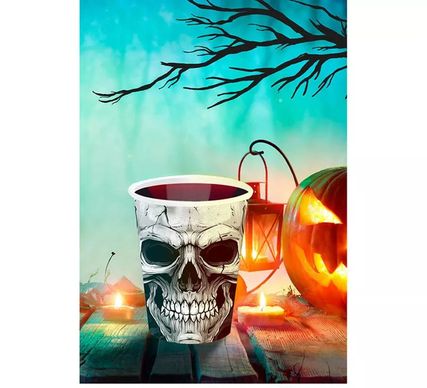 Translation missing: it.Pack de 6 Vasos Calavera Temible de 240 ml