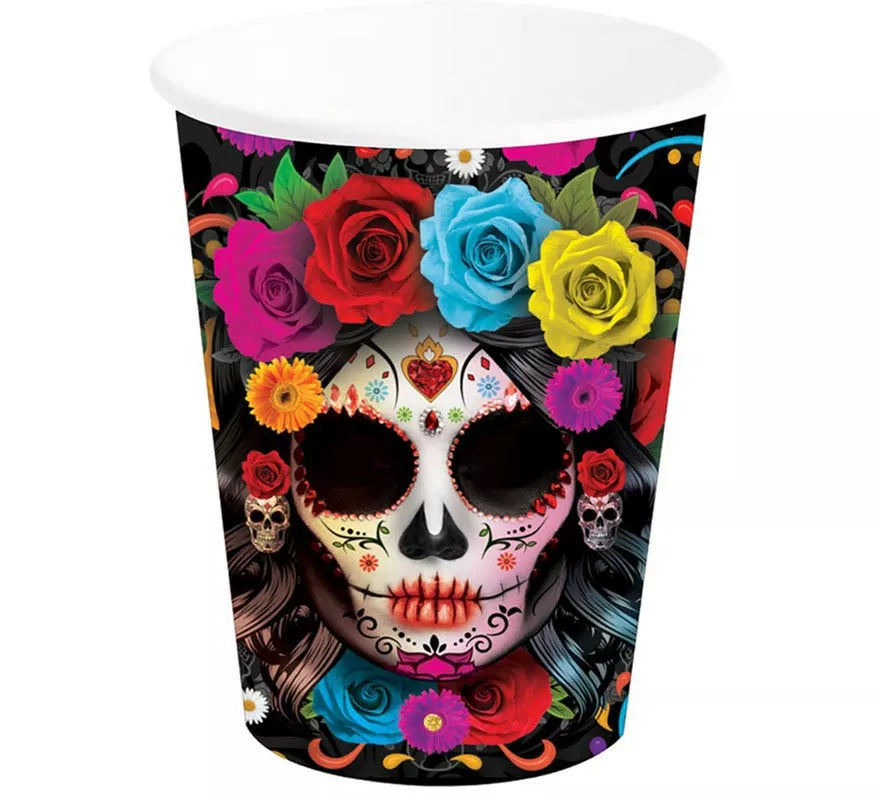 Translation missing: it.Pack de 6 Vasos Catrina Colorida de 240 ml