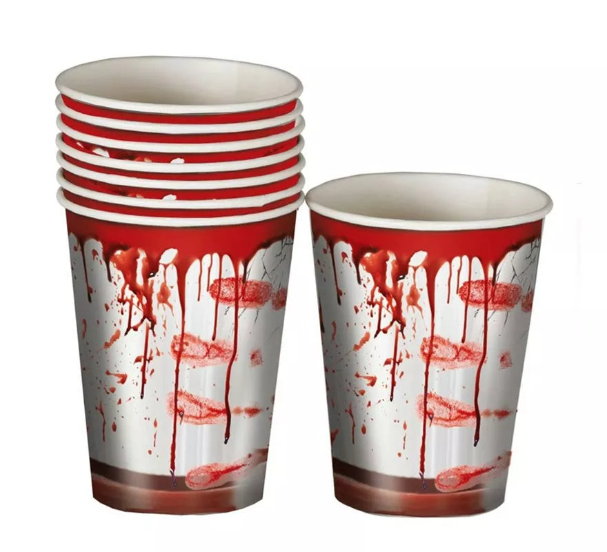 Translation missing: it.Pack de 6 Vasos con Sangre 10 cm