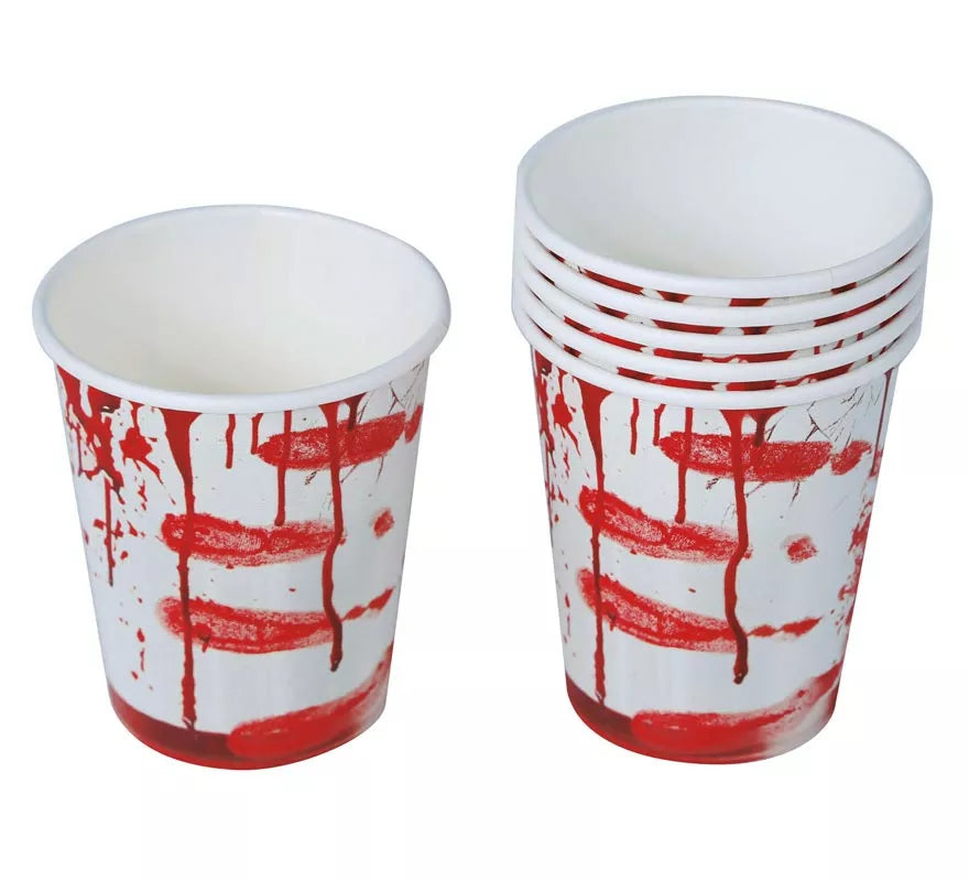 Translation missing: it.Pack de 6 Vasos con Sangre 10 cm