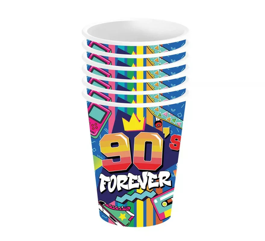 Translation missing: it.Pack de 6 Vasos de los años 90 de 240 ml