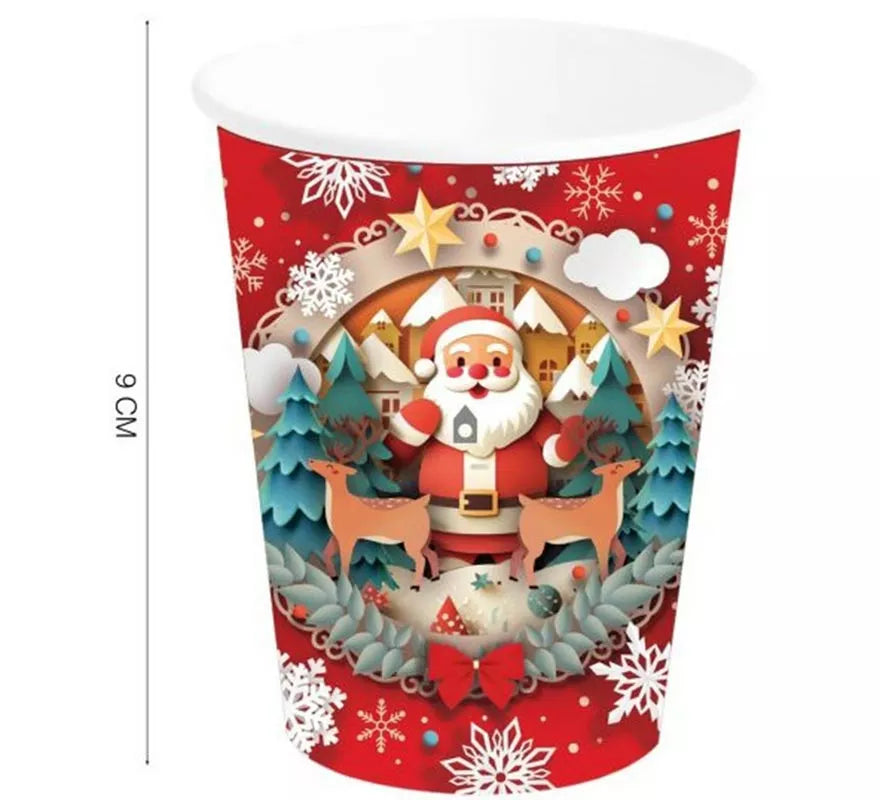 Translation missing: it.Pack de 6 Vasos de Papá Noel de 240 ml
