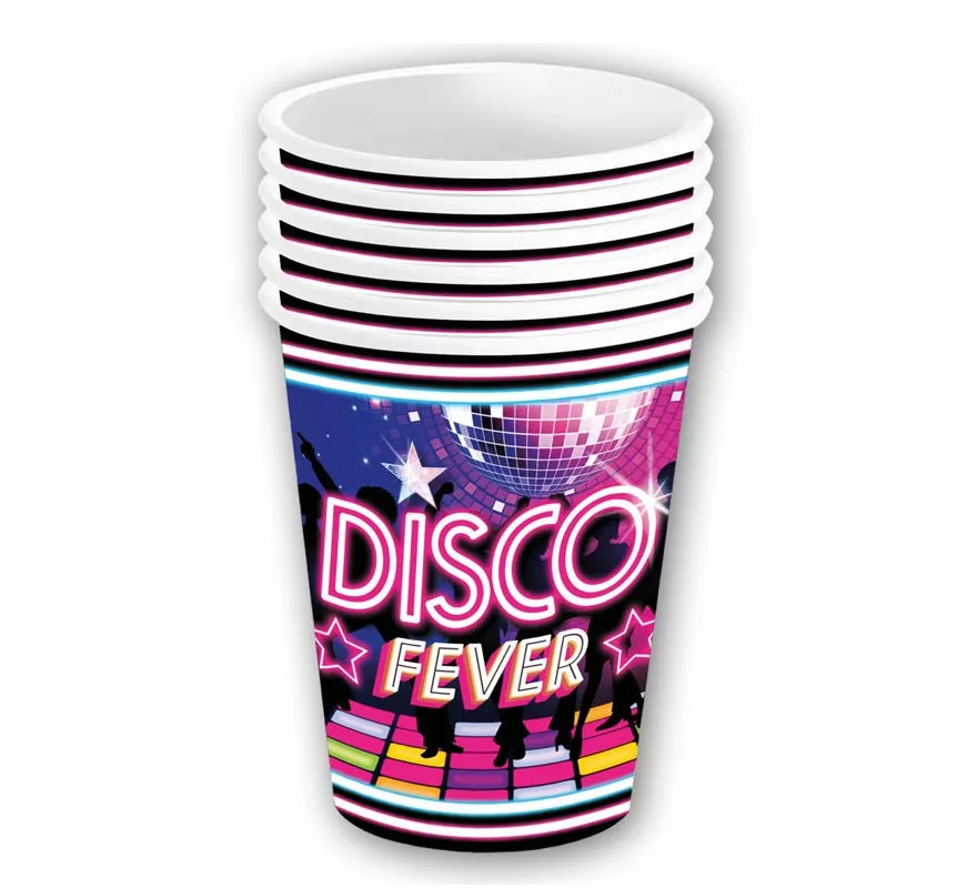 Translation missing: it.Pack de 6 Vasos Disco Fever de 240 ml/9 cm