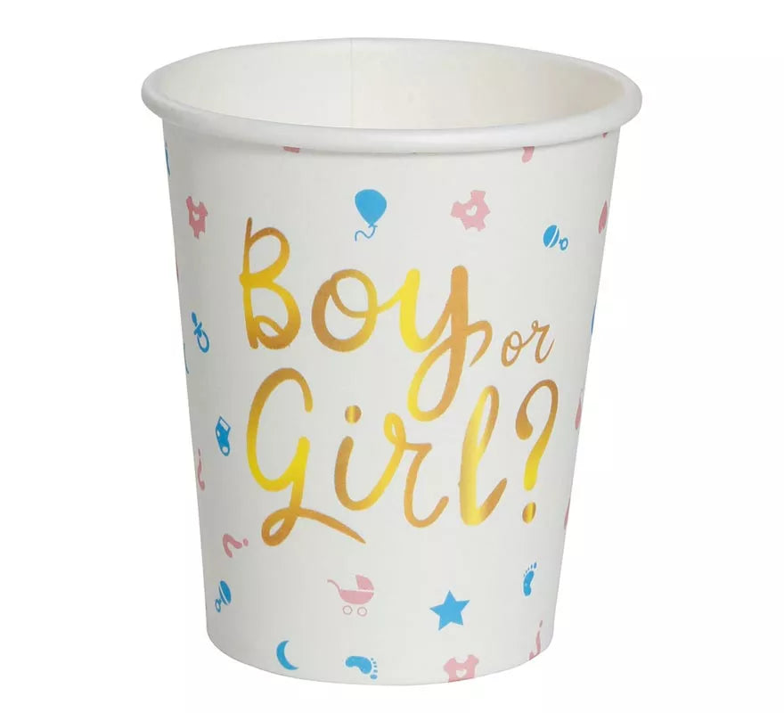 Translation missing: es.Pack de 6 Vasos It's a Boy or it's a Girl