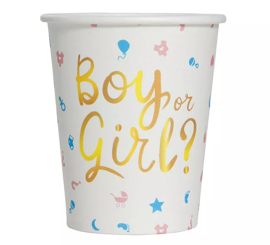 Translation missing: es.Pack de 6 Vasos It's a Boy or it's a Girl