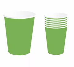Confezione da 6 Bicchieri Verde Fluo da 240 ml (90 cm)
