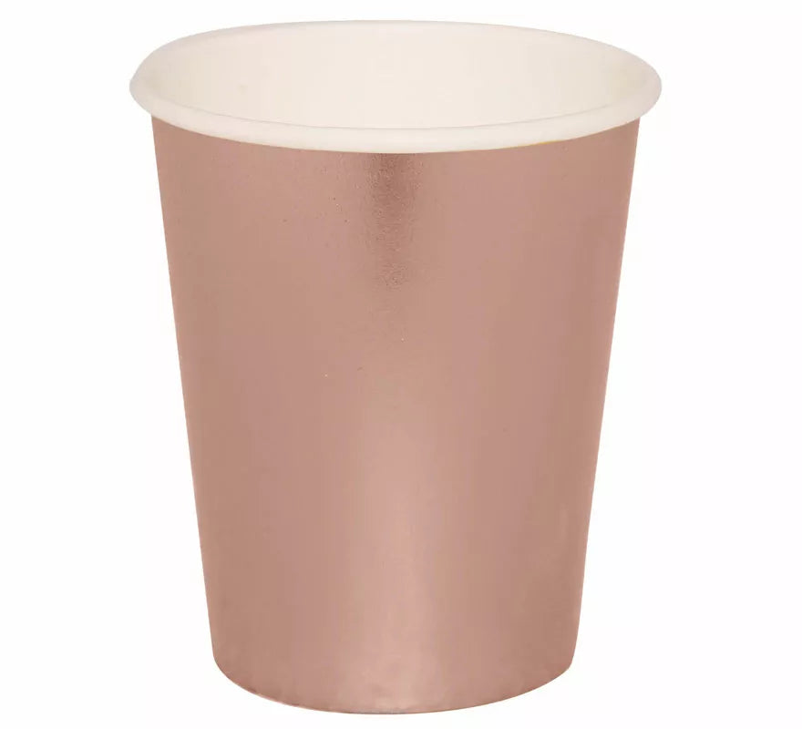 Translation missing: it.Pack de 6 Vasos Oro y Rosa de 240 ml (9 cm)