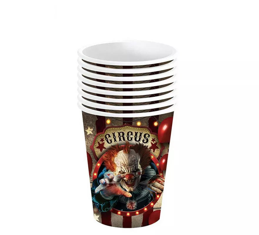 Translation missing: it.Pack de 6 Vasos Payaso de 240 ml (9 cm)