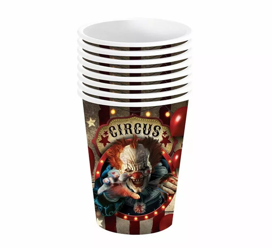 Translation missing: it.Pack de 6 Vasos Payaso de 240 ml (9 cm)