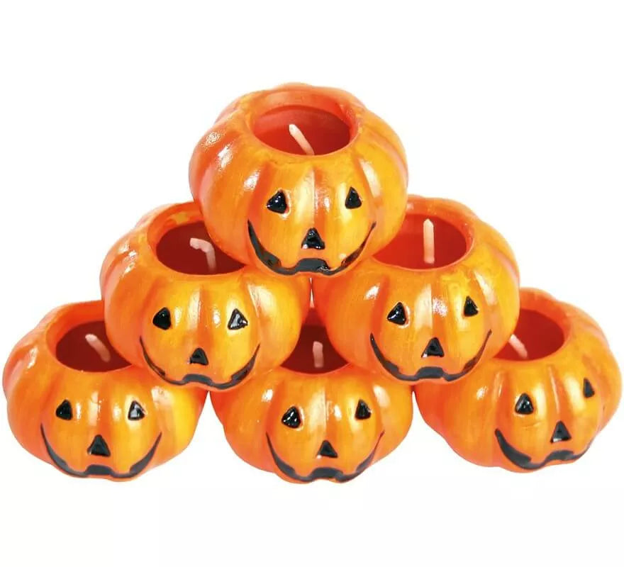 Translation missing: it.Pack de 6 Velas calabazas cerámica