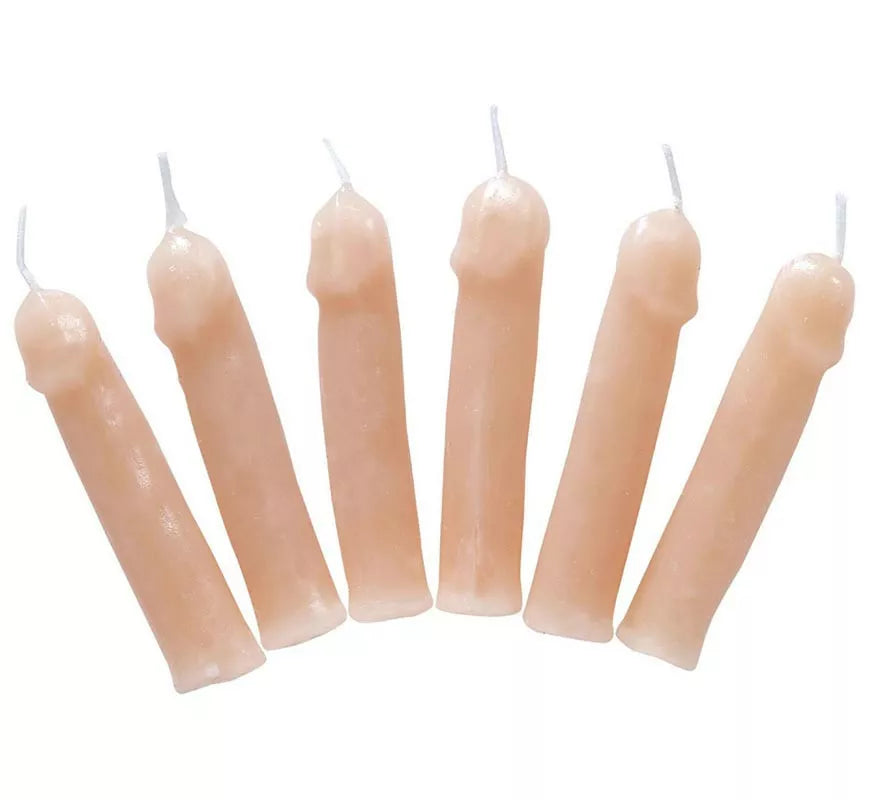 Translation missing: it.Pack de 6 Velas de cera con forma de Penes