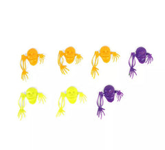 Confezione da 7 scheletri decorativi multicolori