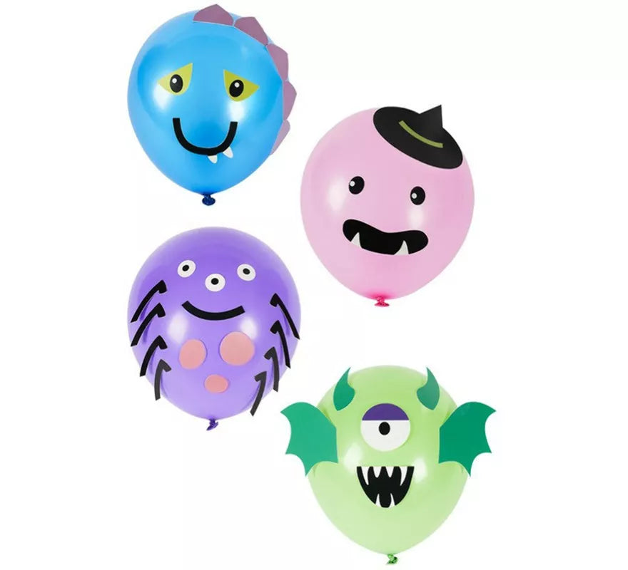 Translation missing: it.Pack de 8 Globos de Monstruos de colores