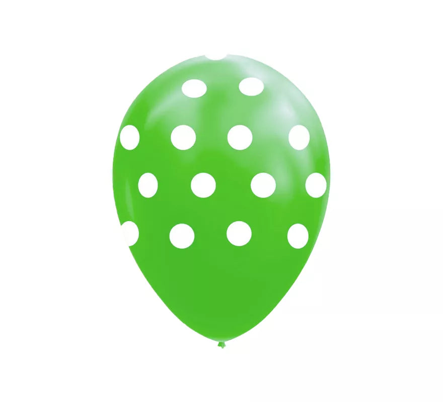 Translation missing: it.Pack de 8 Globos Lunares de Colores Surtidos de 30 cm