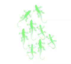 Confezione da 8 lucertole decorative luminescenti