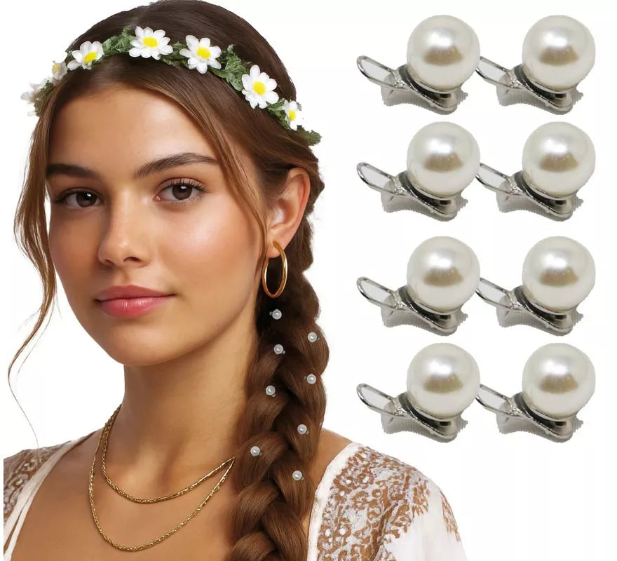Translation missing: it.Pack de 8 perlas con pinza para cabello