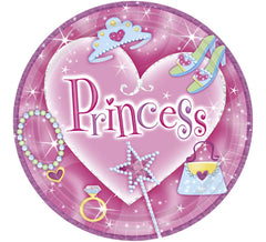 Confezione da 8 piatti della principessa di 22,8 cm.
