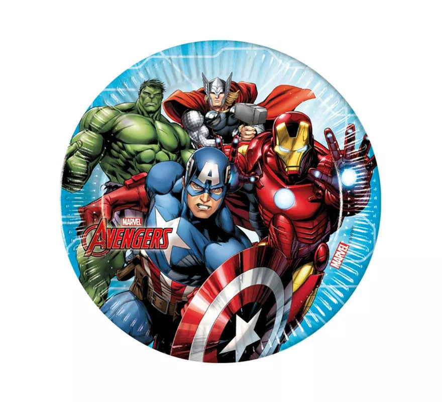 Translation missing: it.Pack de 8 Platos de Los Vengadores Avengers de Cartón de 23 cm