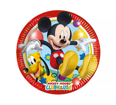 Confezione da 8 Piatti in Cartone Topolino 23 cm